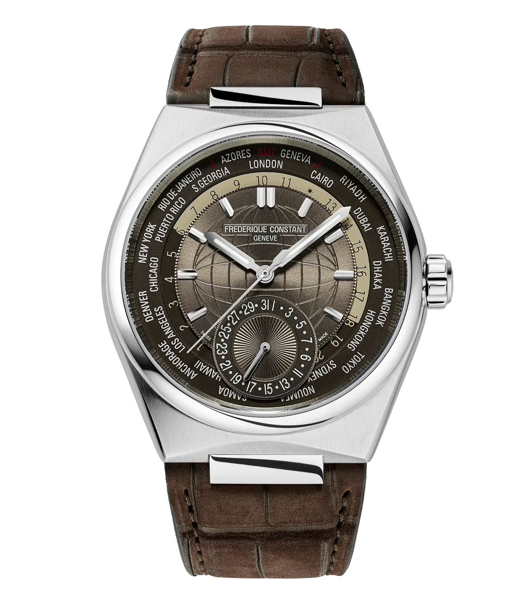 Frederique Constant Worldtimer クロコダイルレザー Highlife Classic Worldtimer Watch FC-718C4NH6 | Frederique Constant
